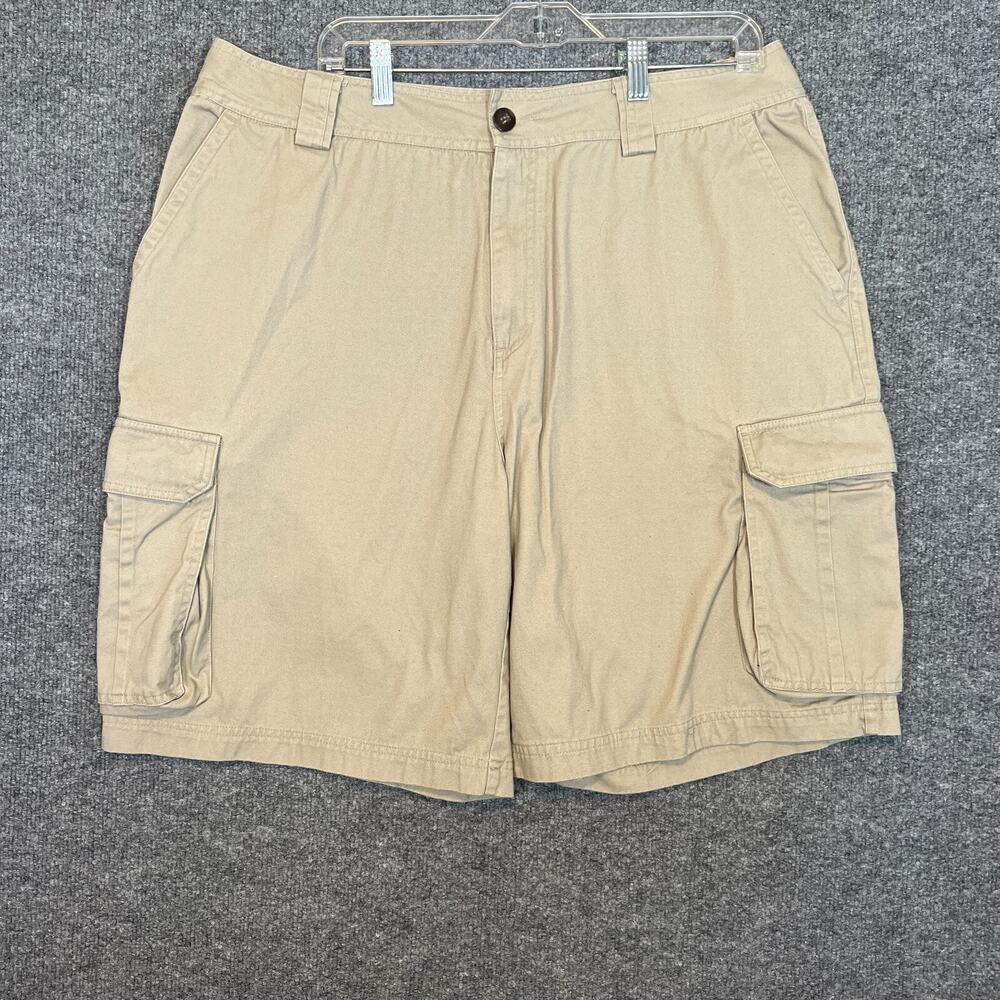 Crazy Shirts Hawaii‎ Shorts Mens 38 Beige Cargo Shorts Pockets Aloha Y2K